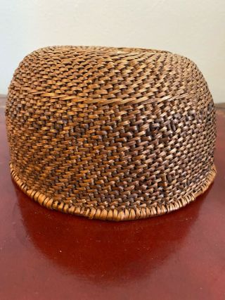 ANTIQUE 19TH C NATIVE AMERICAN INDIAN BASKET WITH PATINA 2