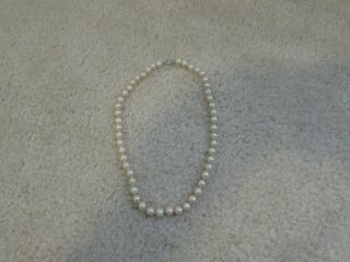 Vintage Cultured Pearls Estate Find 16 Inch 14k Gold Clasp