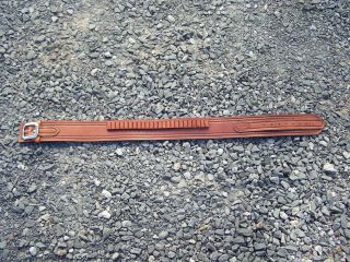 Custom Tooled El Paso Saddlery Old West Cartridge Belt.  44.  45 Caliber