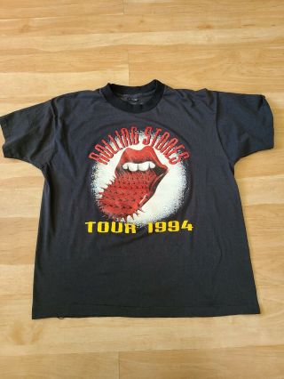 Vintage Rolling Stones 1994 Voodoo Lounge Tour Xl Usa Spiked Tongue T - Shirt
