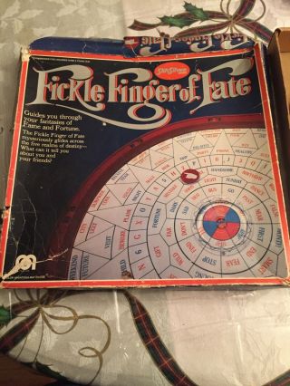 Vintage Game Fickle Finger Of Fate Sliksilver Mego Board Game Box