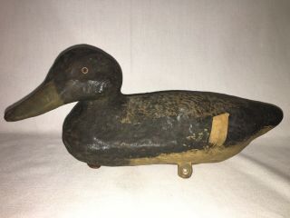 Duck Decoy Vintage Rubber Hunting Gunning Black