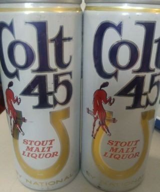 Colt 45 Stout Malt Liquor Pull Tab Can Open By National 16 Ounces Phoenix Az