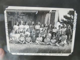 1947 Girl Scout Camp Cedar Lake Michigan Photo Album Pictures Edmore Portland