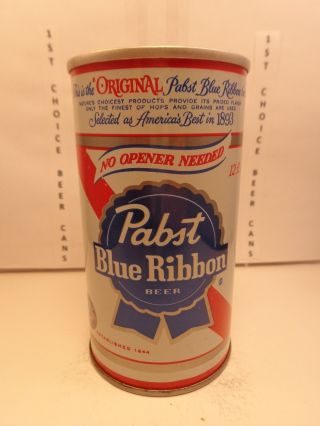 Pabst Blue Ribbon No Opener Needed Pull Tab 12oz.  Beer Can 106 - 15 Newark,  N.  J.