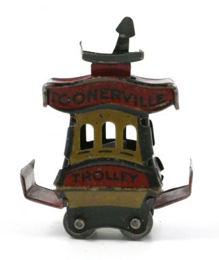 Vintage Fontaine Fox Toonerville Trolley Tin Litho Small Toy 1922