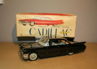 Vintage Yonezawa Made In Japan Toy Car Cadillac Sedan Friction Motor 1960 