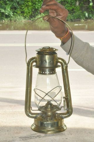 Vintage Dietz Junior Brass Handcrafted Kerosene Lamp / Lantern,  Usa
