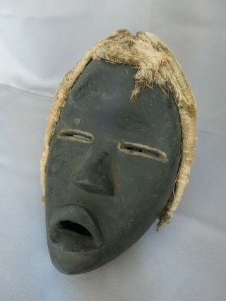 Old African Ceremonial Wood Carved Mask Dan / Liberia / Ivory Coast Tribal 3