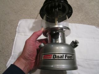 Vintage Coleman Dual Fuel 285 - 700t Lantern 04 - 95 W/ Storage Case