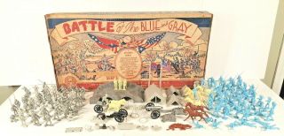 Vintage Marx Battle Of The Blue And Gray Series 3000 Playset No.  4759
