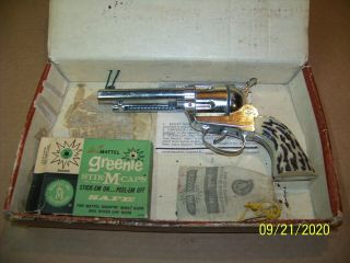 Vintage Mattel Toy Shootin Shell Fanner Cap Pistol