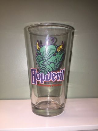 Hop Devil I.  P.  A.  India Pale Ale Victory Brewing Co.  16oz Pint Beer Glass Hopdevil