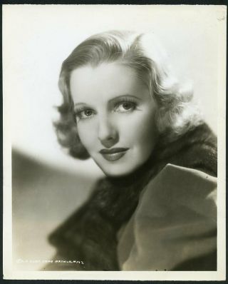 Jean Arthur Vintage 1930s Columbia Pictures Portrait Photo