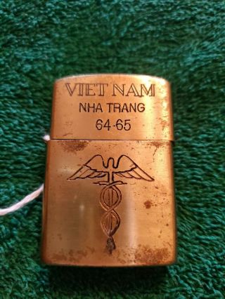 Vintage Military Zippo Lighter Vietnam Nha Trang