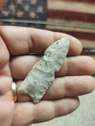Fine 2 3/8 " Paleo Fluted Clovis Point Authentic Arrowhead Artifact
