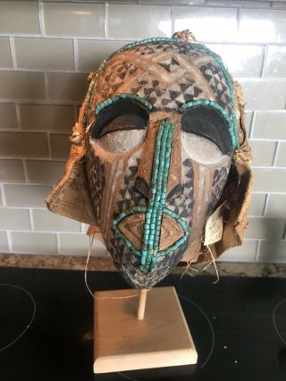 African Ceremonial Mask From Kuba Tribe Tribal Area Of Zaire