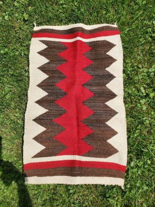 Zapotec Hand Woven Rug Saddle Blanket 33 " X20 "