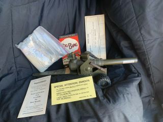 1960s Conestoga Big Bang 105mm Cannon,  With Papers,  Bangsite & Box,  Unfired