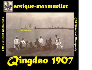 China Qingdao Tsingtau S.  M.  S.  Scharnhorst Overview Cool Mole - Orig ≈ 1907