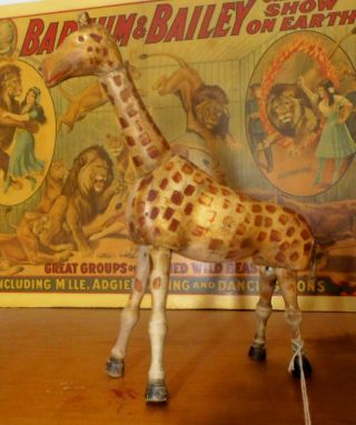Schoenhut Teddy Roosevelt Safari Giraffe Ta1 With Painted Eyes