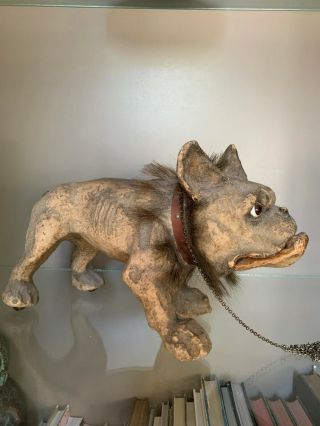 French Bulldog Antique Pull Toy 19th century 2