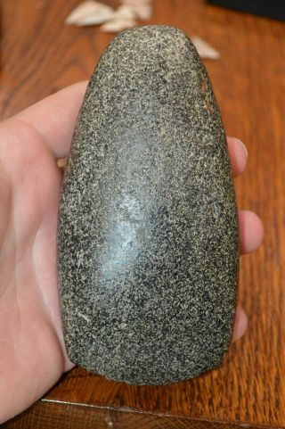 Very Fine Mississippian Wiry Granite Celt St.  Francois Co,  Arkansas 5.  25 X 2.  5/8