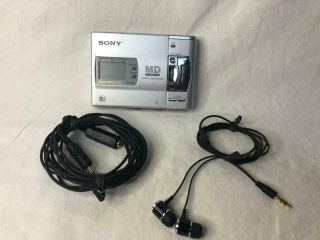 Vintage Sony Mz - R50 Portable Minidisc Recorder 1998 Worked When Last Vg,