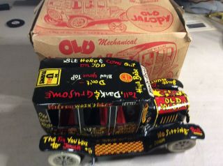 Rare Vintage Marx Wind Up Old Jalopy W/ Box Close To As I’ve Seen