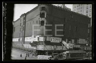 1927 Lexington Ave 42nd St Manhattan Nyc York City Old Photo Negative 587b
