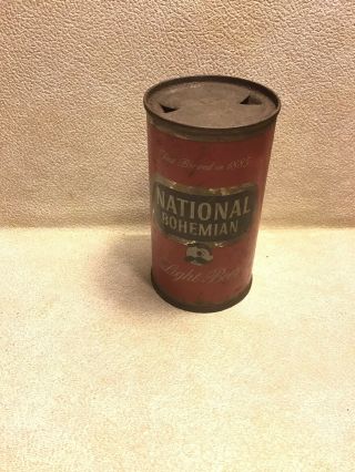 Vintage National Bohemian Light Beer 12 Oz.  Flat Top Beer Can
