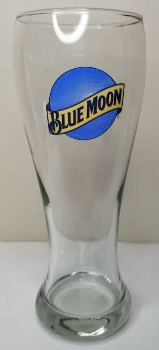 Blue Moon Logo Pilsner Pint Beer Glass