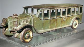 1920s Dent Hardware Or Kenton Bus W/ Cast Iron Wheels - 8 " Long