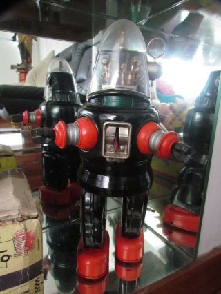 Nomura Mechanized Robby The Robot Tin Battery Operated Tn Japan 1950