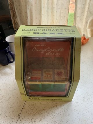 Very Rare Miner - Matic Candy Cigarette Bank Machine Vintage Toy Tobacco