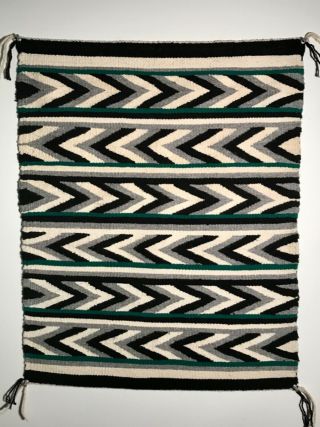 Arrowhead Mid 20th C Navajo Saddle Blanket/rug,  Handspun Wool,  Nr