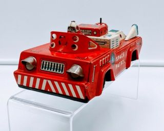 Rare Sankei Space Patrol - Friction Tin Tank Toy Vintage Japan Robot SciFi Car 3