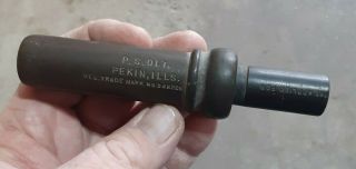 Early Vintage P.  S.  Olt Pekin Ills.  Pat.  Applied For Duck Call Duck Hunting