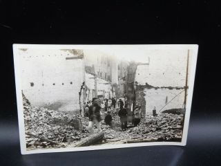 Vintage Sino Japanese War Photo People In Ruble Nanking Massacre Nanjing (sah4)