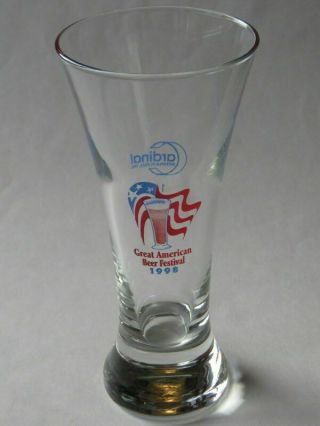 Gabf Vintage Great American Beer Fest Taster Glass 1998 Denver Colorado 90s