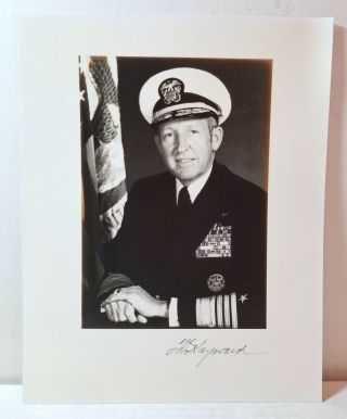 U.  S.  Navy Admiral Thomas B.  Hayward,  Signed 8x10 Photo,  Autograph