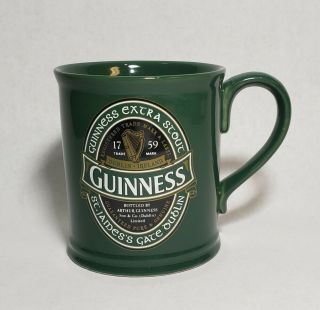 Guinness Extra Stout Green Ireland Mug Irish Dublin Beer Coffee Mug Cup