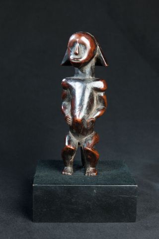 Fang,  Seated Reliquary Statue,  Central Gabon,  African Tribal Art.