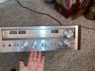 Vintage Silver Face Pioneer Sx - 580 Am - Fm Stereo Receiver