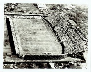 1938 Vintage Press Photo Aerial View Of Football Game At Honolulu Stadium Hawaii
