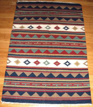 Navajo Native American Indian Chinle Blanket Rug 66 " X 44 "