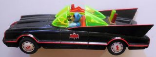 Dc Vintage Tin Toy Batman Robin Batmobile Asc Japan 1960s