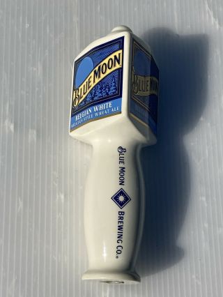 Blue Moon Belgian - Style White Wheat Ale Beer Tap Handle 7  In