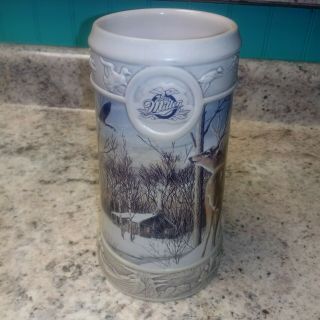 Miller Beer Holiday Stein 1998 Silent Sentinel by Kevin Daniel First In A Series 2