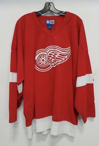 Vintage Nhl Detroit Red Wings Starter Hockey Jersey Red Xxl